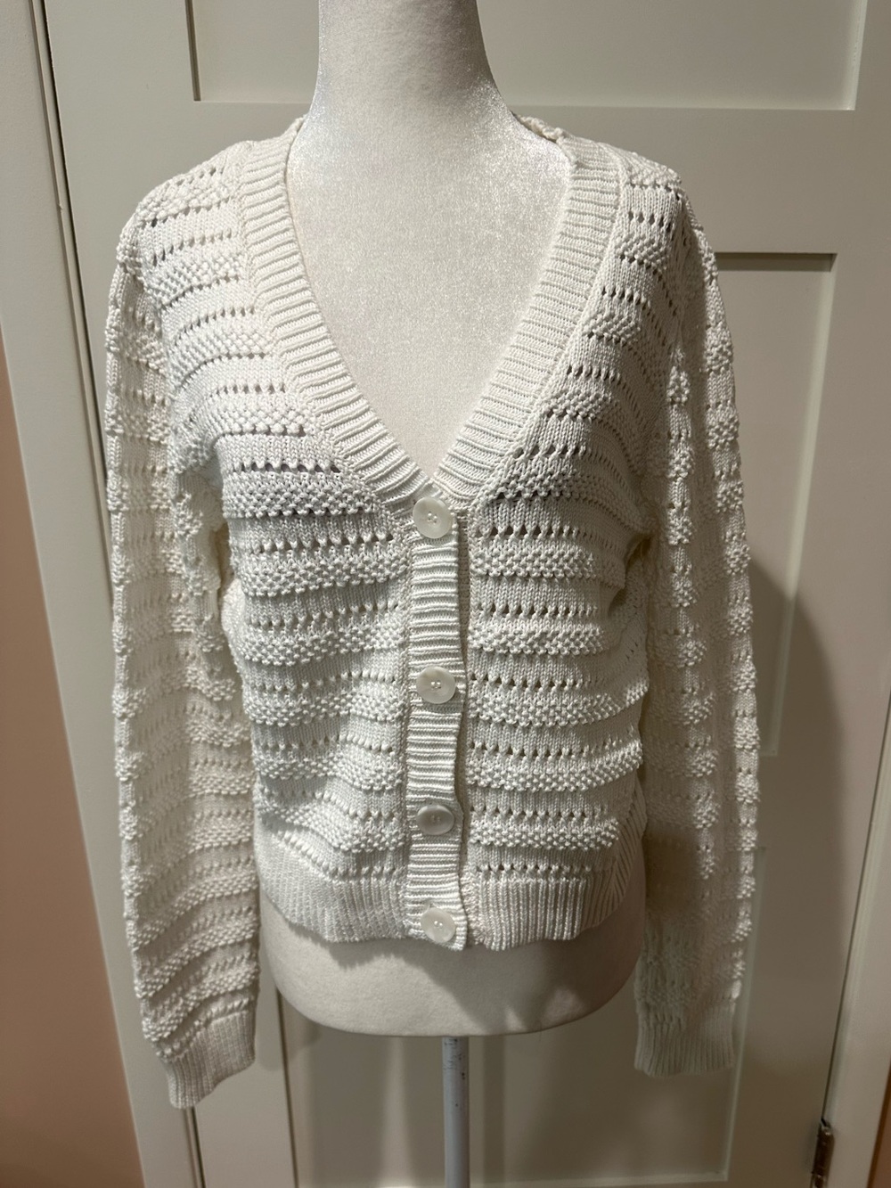 Z Supply size S white 100% cotton cardigan